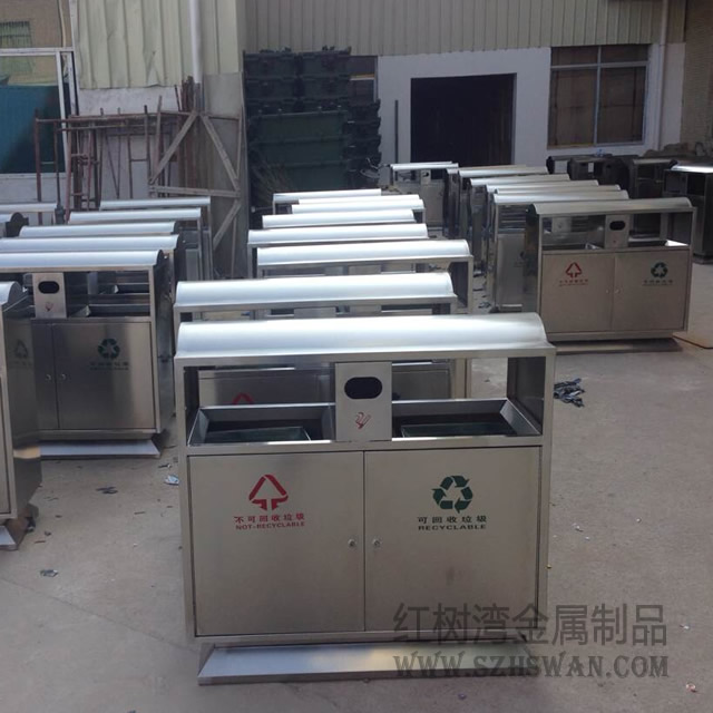 戶外不銹鋼垃圾桶垃圾桶圖片012