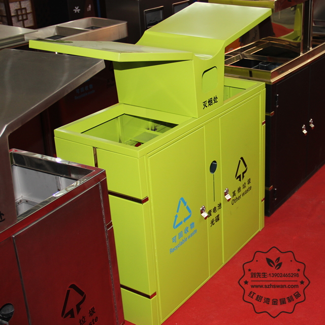 304不銹鋼垃圾箱圖片