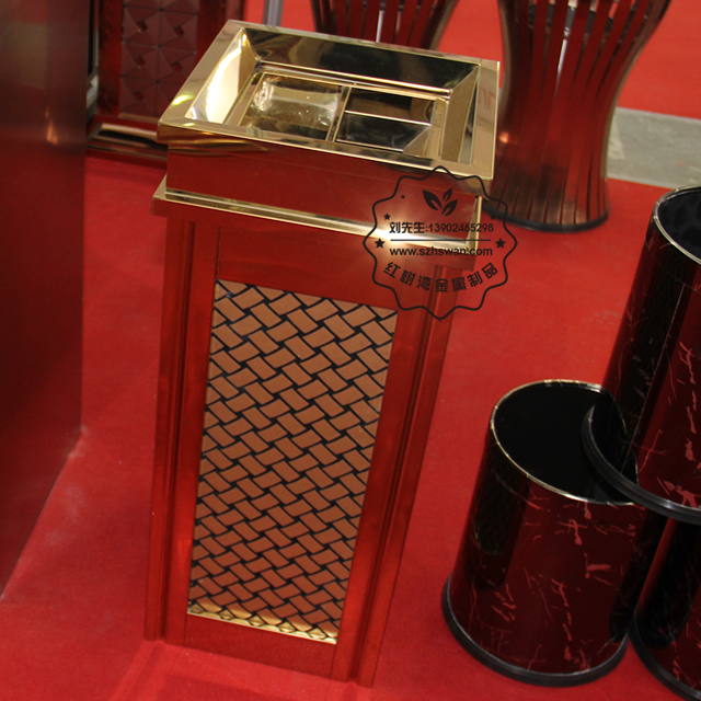 方形不銹鋼果皮箱圖片012