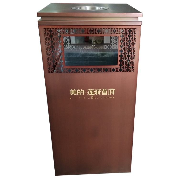 室內方形不銹鋼垃圾桶圖片003