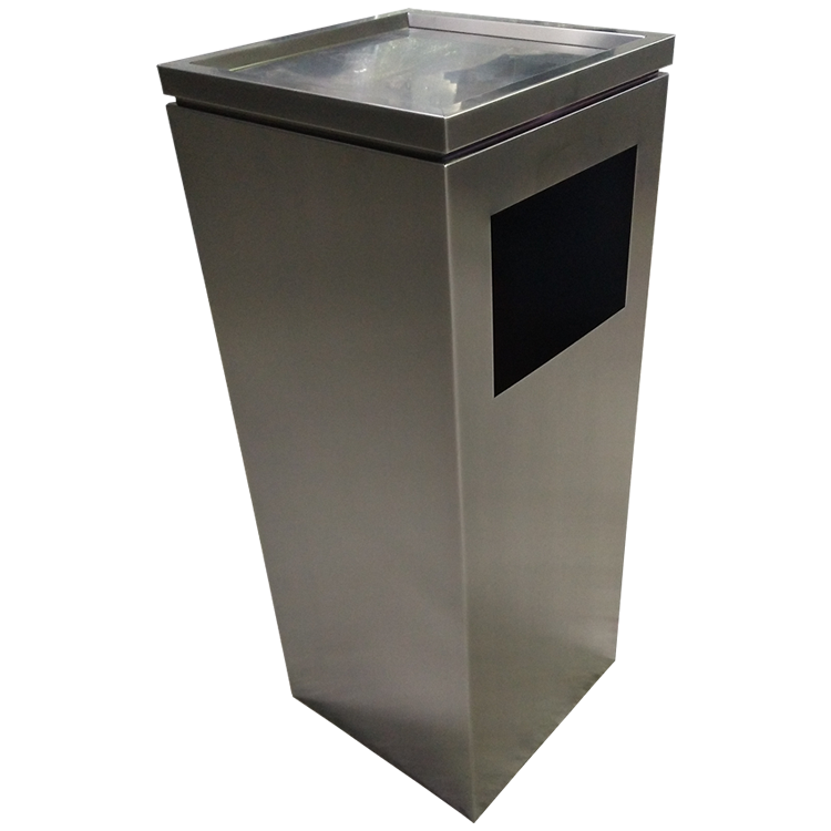 室內方形不銹鋼垃圾桶圖片005