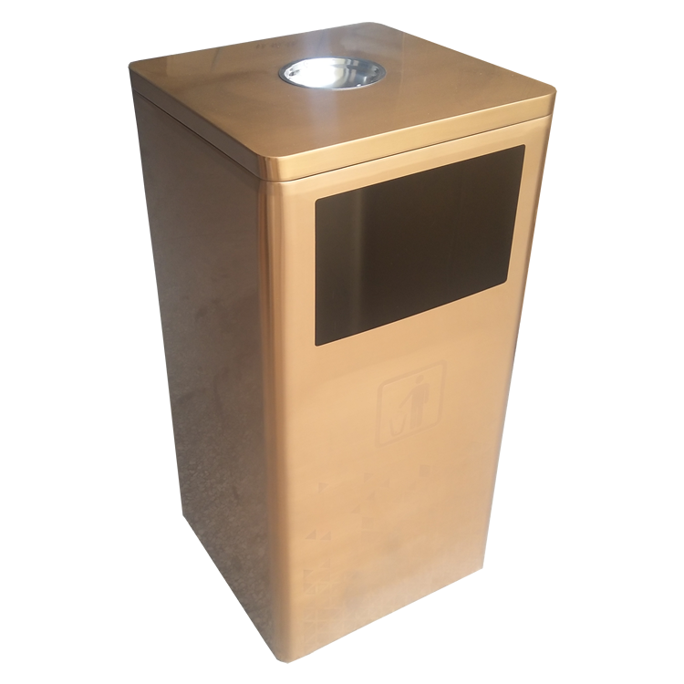 室內方形不銹鋼垃圾桶圖片004
