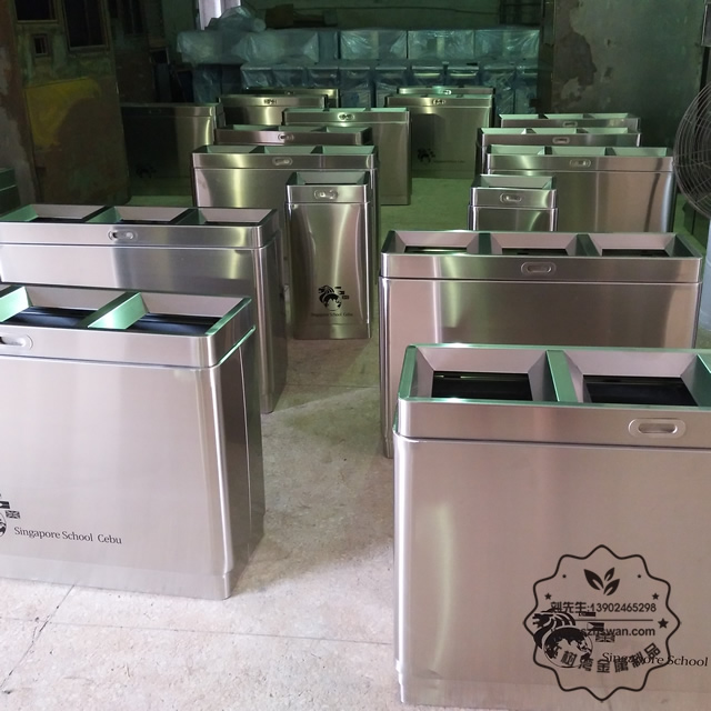 不銹鋼垃圾桶定做008