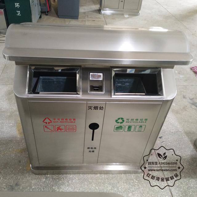 不銹鋼垃圾桶圖片001