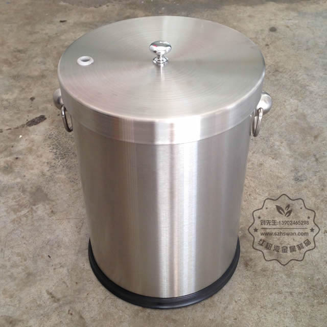  家用加厚小型室內(nèi)不銹鋼垃圾桶圖片001