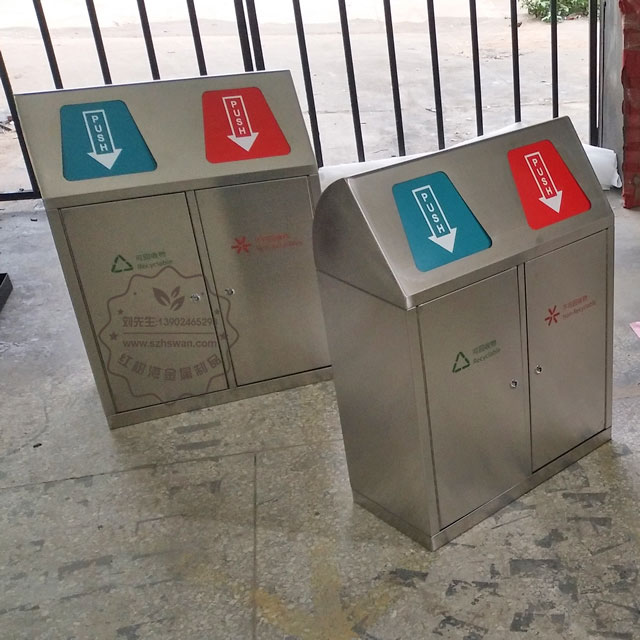 公共場合不銹鋼垃圾桶圖片001