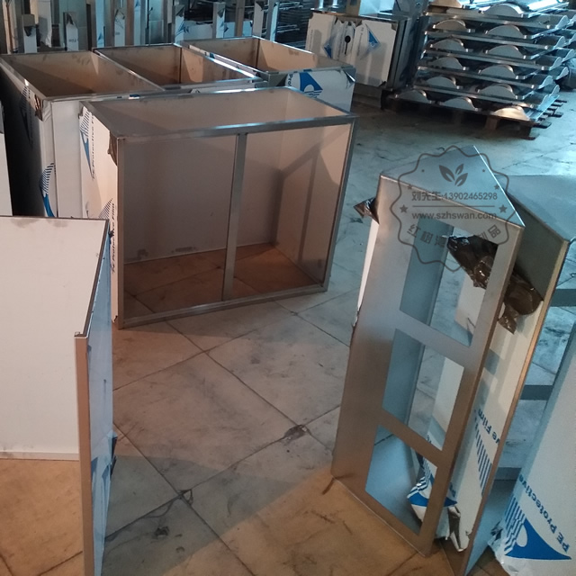 室內環保三分類不銹鋼垃圾箱圖片003