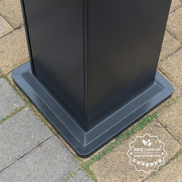 戶外烤漆不銹鋼吸煙柱果殼箱圖片005