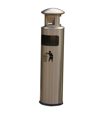 圓柱形不銹鋼煙灰垃圾桶主圖