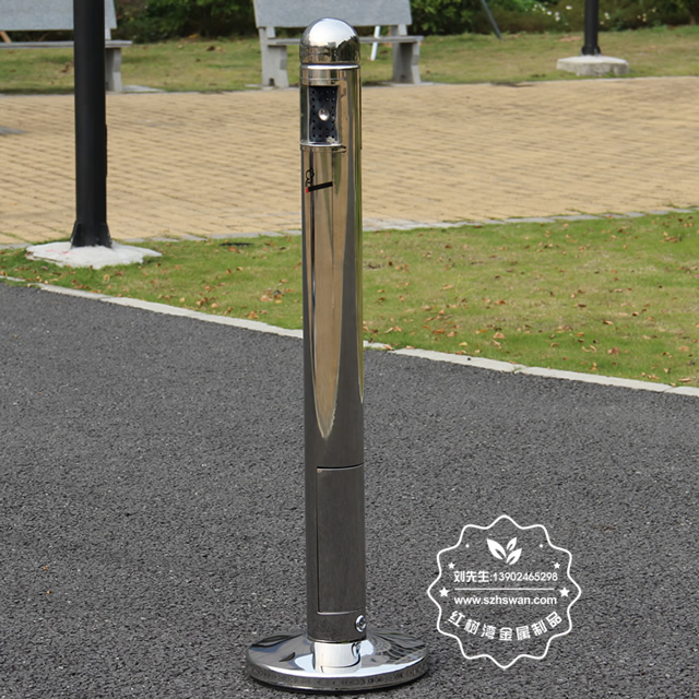 室內候車室立式不銹鋼煙灰柱圖片001