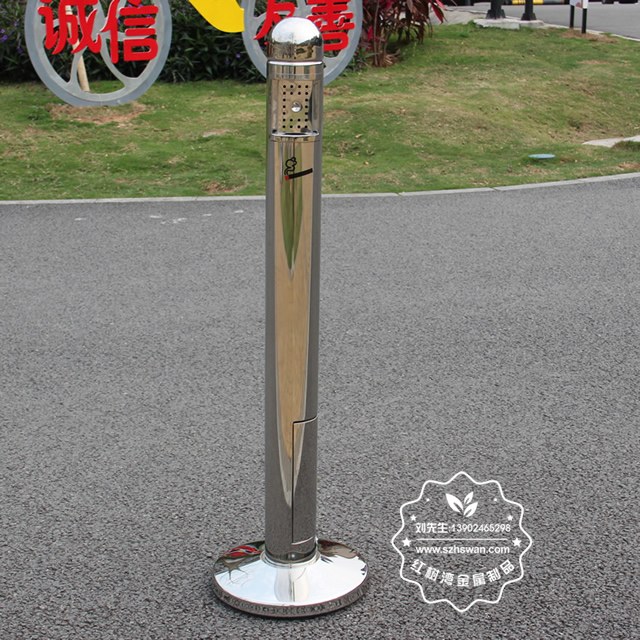 室內候車室立式不銹鋼煙灰柱圖片005