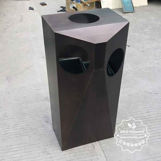 室內商場二分類不銹鋼垃圾箱圖片03