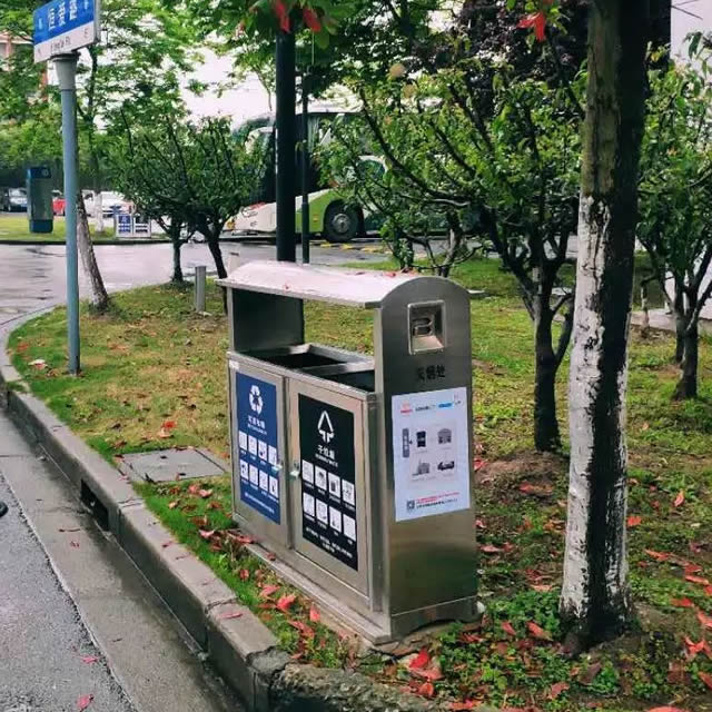 校園不銹鋼垃圾桶02
