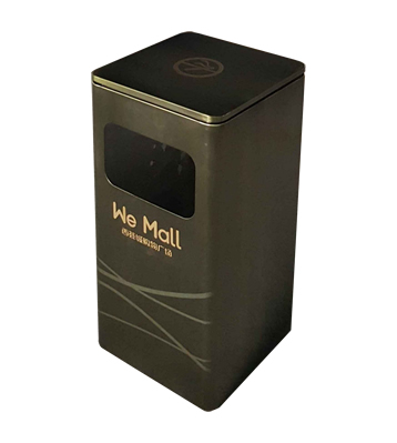 室內電梯口方形不銹鋼果皮箱主圖