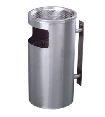 圓形室內(nèi)掛墻式不銹鋼果皮箱