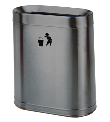 室內單桶候車室地鐵不銹鋼垃圾桶