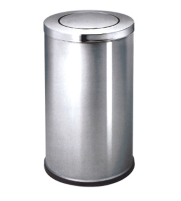 高檔室內(nèi)港式翻蓋不銹鋼果皮箱