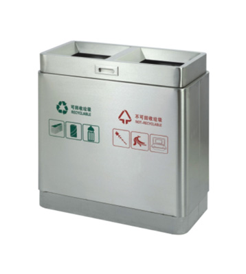 不銹鋼分類環(huán)保垃圾桶