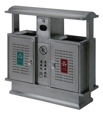 戶外環(huán)保沖孔不銹鋼分類環(huán)衛(wèi)垃圾桶
