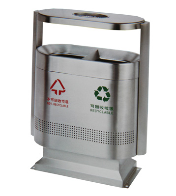 不銹鋼環衛分類垃圾桶