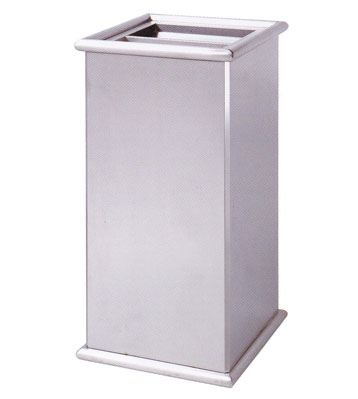 立式室內方形不銹鋼座地垃圾桶