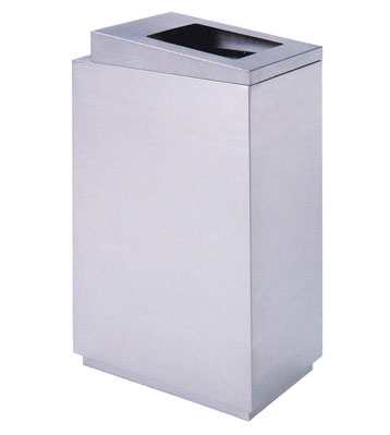 戶外不銹鋼方形垃圾桶