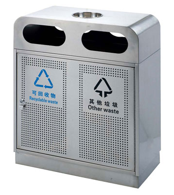 戶(hù)外不銹鋼方形分類(lèi)桶