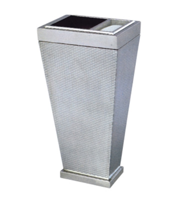 不銹鋼方錐形座地煙灰桶