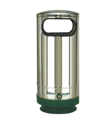 高檔戶外園區不銹鋼圓形垃圾桶