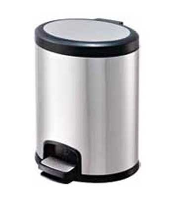 腳踏式12L不銹鋼垃圾桶