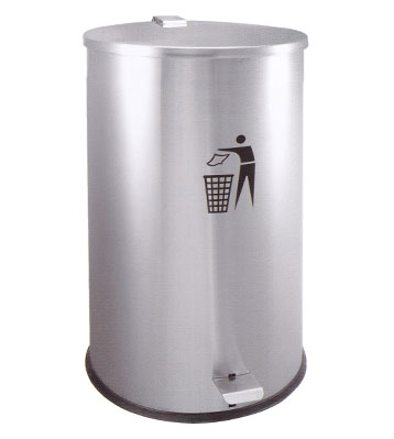 室內單桶腳踏式醫用不銹鋼垃圾桶