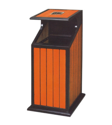 景區園林鋼木垃圾桶