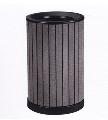 景區圓形鋼木垃圾桶