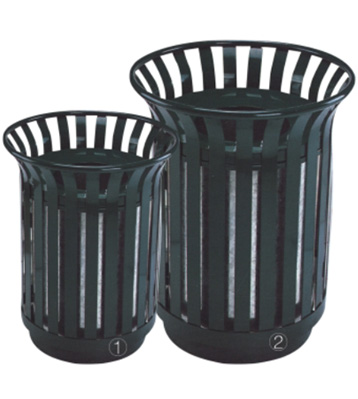 花籃式戶外鋼制垃圾桶