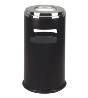 戶外圓形鋼板垃圾桶