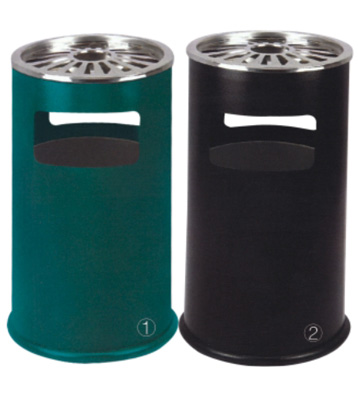 菊花格戶外鋼制垃圾桶