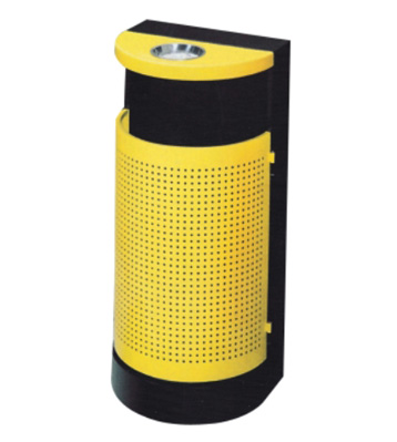 鋼制沖孔半圓垃圾桶