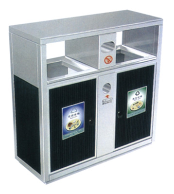 大堂分類環(huán)保鋼制垃圾桶