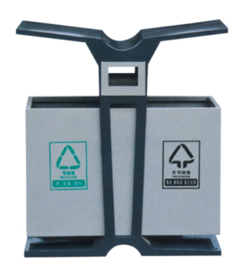 翼形分類環保鋼制垃圾桶