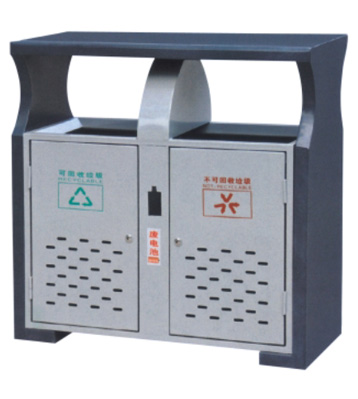 座地沖孔環保鋼制垃圾桶