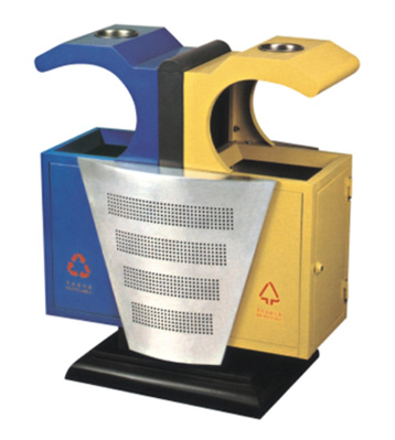 歐式環保鋼制垃圾桶