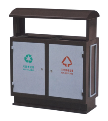 小區(qū)環(huán)衛(wèi)分類鋼制垃圾箱