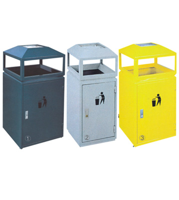 室內(nèi)屋形鋼制垃圾桶