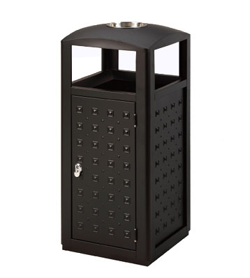 古典門釘鋼板垃圾桶