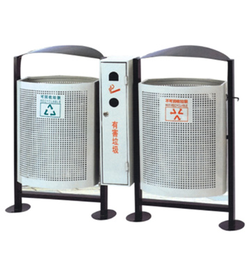 城市分類環(huán)保鋼制垃圾桶
