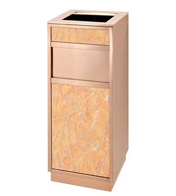 玫瑰金高檔垃圾桶