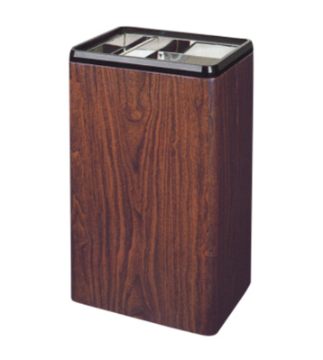 紅桃木色長形圓角煙灰桶