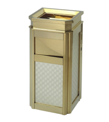 酒店靠墻式鈦金果皮箱