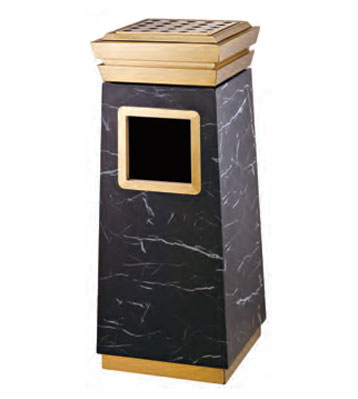 豪華賓館鈦金垃圾桶