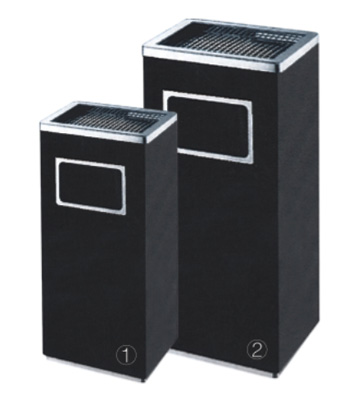 方形麗格鐵板噴塑垃圾桶